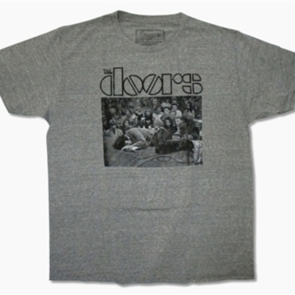 The Doors Heather Gray Short Sleeve Tee NWT - Picture 2 of 4